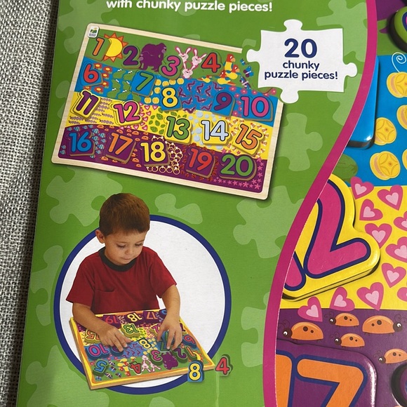 Chunky puzzle 123 educational math helper homeschool tutor learning toy - Picture 9 of 9